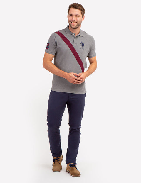 COLORBLOCK SASH FRONT PIQUE POLO SHIRT - U.S. Polo Assn.