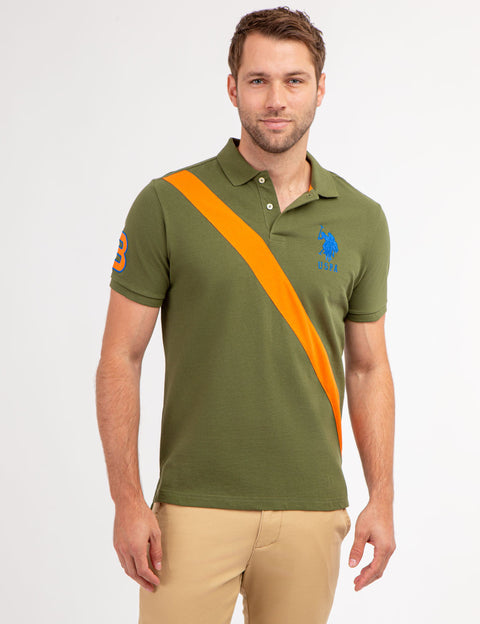 COLORBLOCK SASH FRONT PIQUE POLO SHIRT - U.S. Polo Assn.