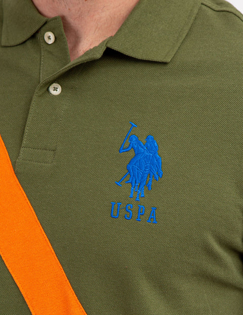 COLORBLOCK SASH FRONT PIQUE POLO SHIRT - U.S. Polo Assn.