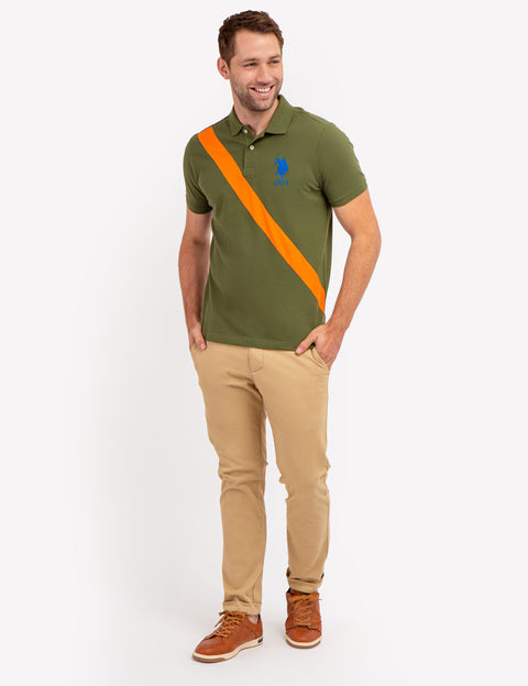 COLORBLOCK SASH FRONT PIQUE POLO SHIRT - U.S. Polo Assn.
