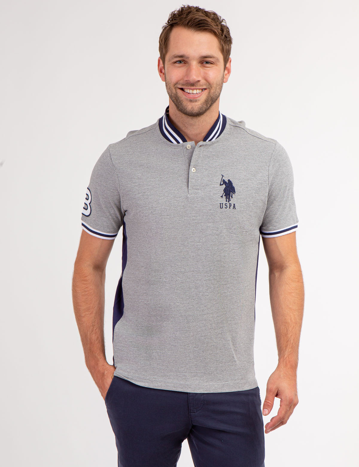 BASEBALL COLLAR PIQUE POLO SHIRT– U.S. Polo Assn.