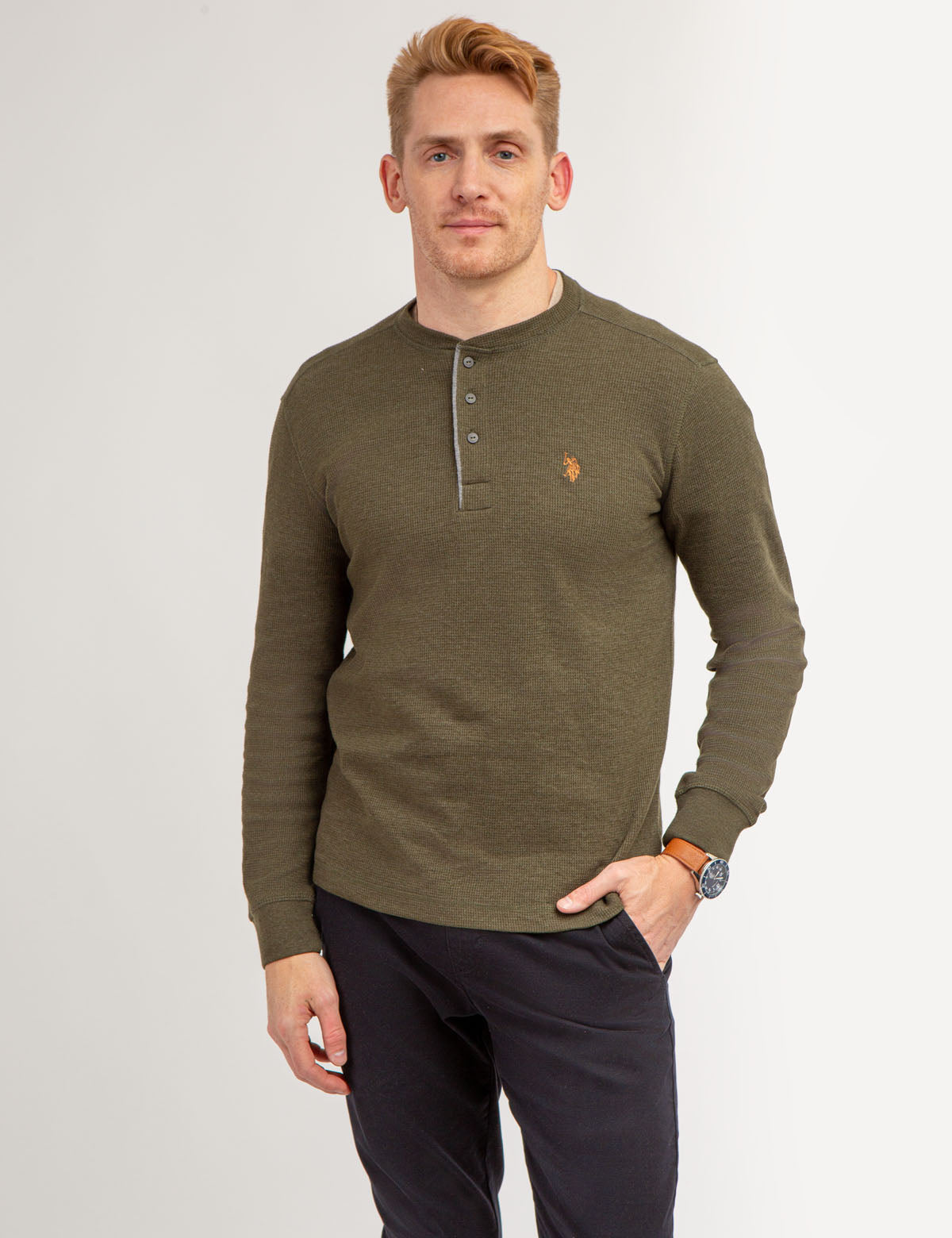 Us polo assn thermal henley Clearance