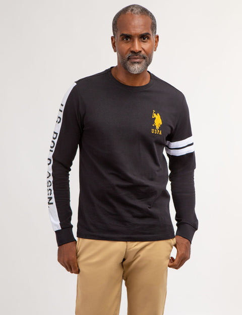 U.S. POLO ASSN. PIECED LONG SLEEVE T-SHIRT - U.S. Polo Assn.