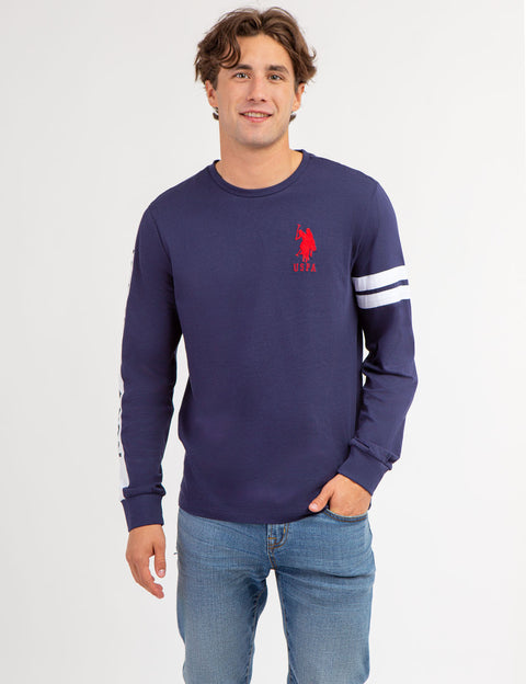 U.S. POLO ASSN. PIECED LONG SLEEVE T-SHIRT - U.S. Polo Assn.