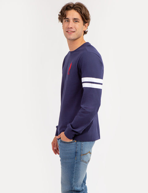 U.S. POLO ASSN. PIECED LONG SLEEVE T-SHIRT - U.S. Polo Assn.