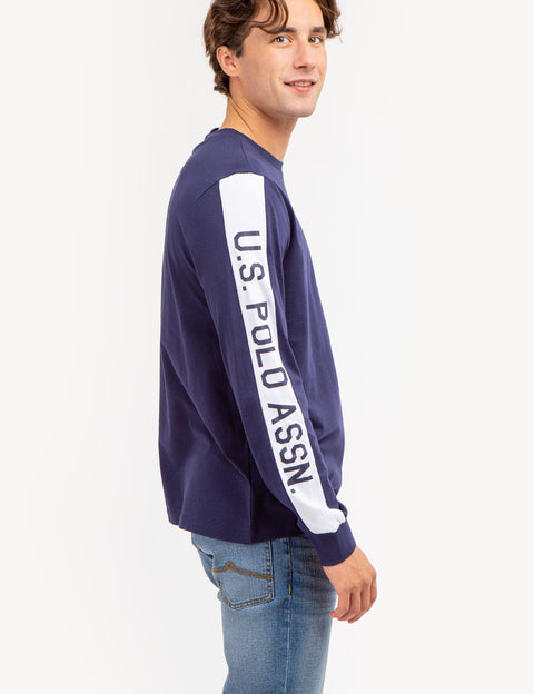 U.S. POLO ASSN. PIECED LONG SLEEVE T-SHIRT - U.S. Polo Assn.