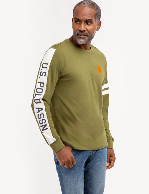 U.S. POLO ASSN. PIECED LONG SLEEVE T-SHIRT - U.S. Polo Assn.