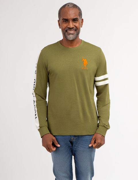 U.S. POLO ASSN. PIECED LONG SLEEVE T-SHIRT - U.S. Polo Assn.