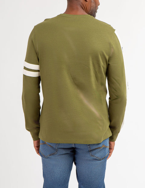 U.S. POLO ASSN. PIECED LONG SLEEVE T-SHIRT - U.S. Polo Assn.