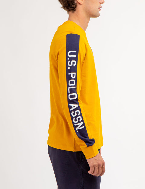 U.S. POLO ASSN. PIECED LONG SLEEVE T-SHIRT - U.S. Polo Assn.