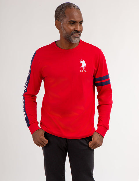 U.S. POLO ASSN. PIECED LONG SLEEVE T-SHIRT - U.S. Polo Assn.