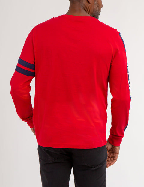 U.S. POLO ASSN. PIECED LONG SLEEVE T-SHIRT - U.S. Polo Assn.