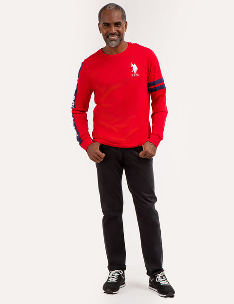 U.S. POLO ASSN. PIECED LONG SLEEVE T-SHIRT - U.S. Polo Assn.