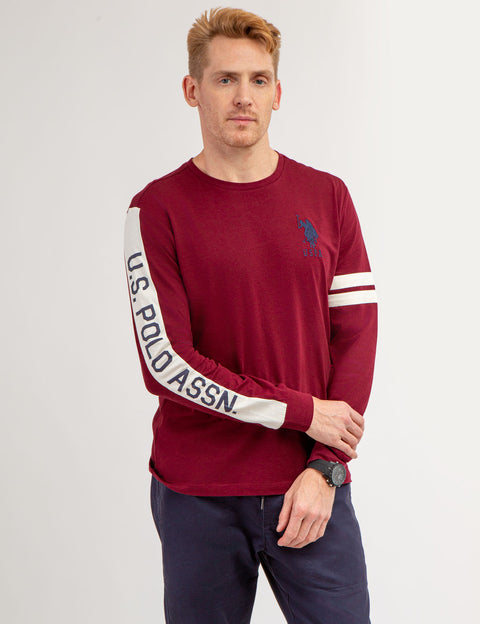 U.S. POLO ASSN. PIECED LONG SLEEVE T-SHIRT - U.S. Polo Assn.