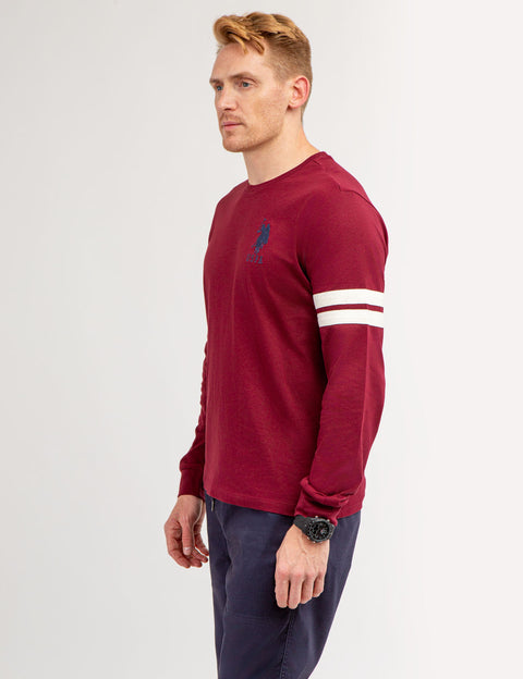U.S. POLO ASSN. PIECED LONG SLEEVE T-SHIRT - U.S. Polo Assn.