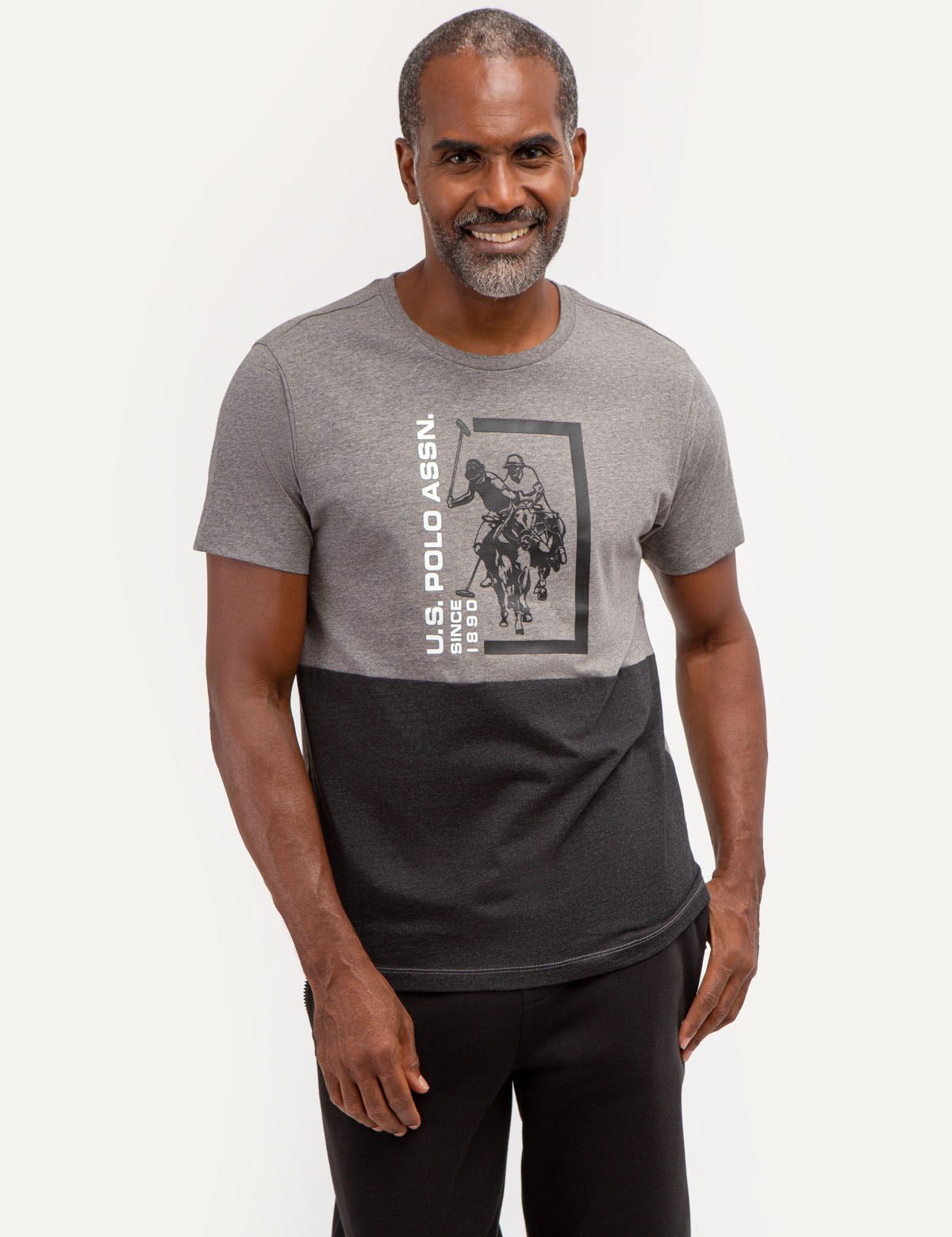 COLORBLOCK GRAPHIC CREW NECK T-SHIRT– U.S. Polo Assn.