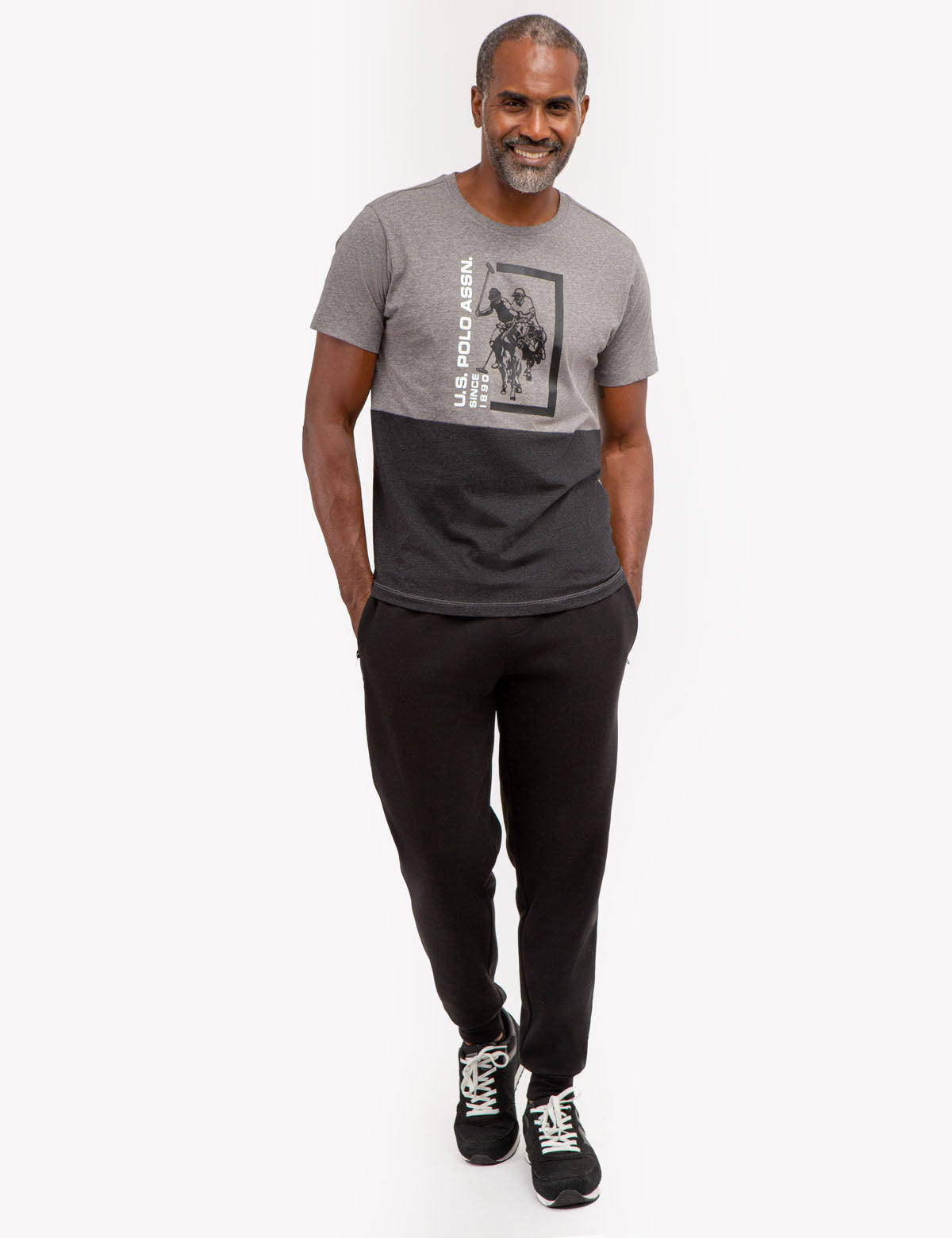 COLORBLOCK GRAPHIC CREW NECK T-SHIRT– U.S. Polo Assn.