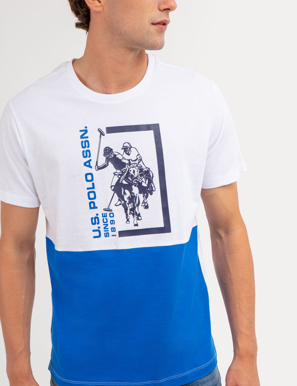 COLORBLOCK GRAPHIC CREW NECK T-SHIRT– U.S. Polo Assn.