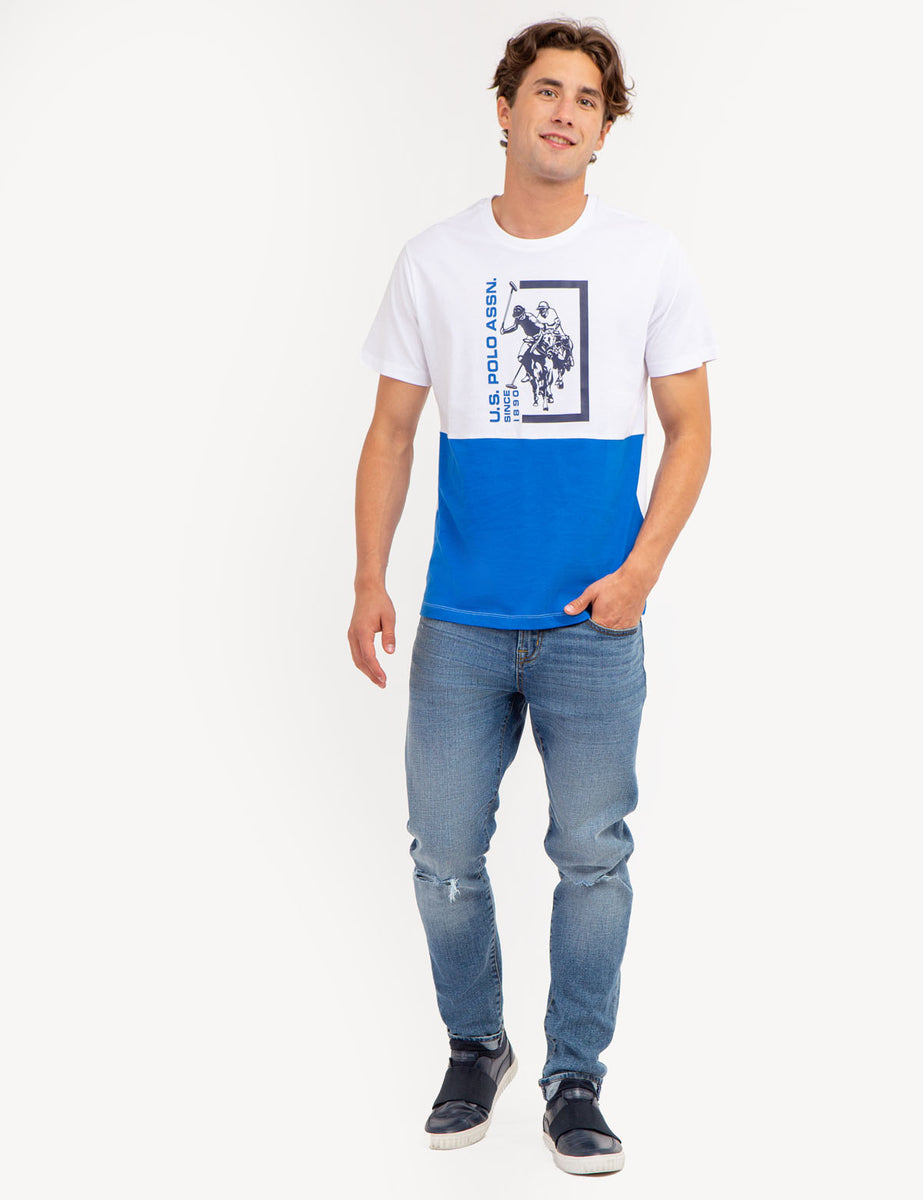 COLORBLOCK GRAPHIC CREW NECK T-SHIRT– U.S. Polo Assn.