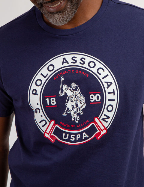 U.S. POLO ASSOCIATION ROUND GRAPHIC T-SHIRT - U.S. Polo Assn.
