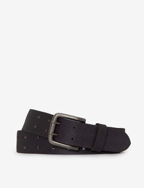 MENS 38MM PERFORATED LEATHER BELT - U.S. Polo Assn.