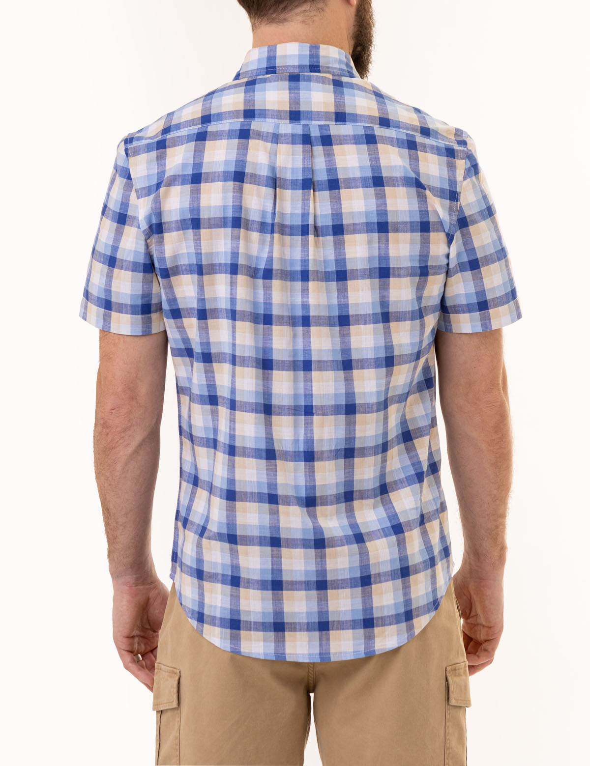 PLAID SLUB POPLIN SHORT SLEEVE SHIRT– U.S. Polo Assn.