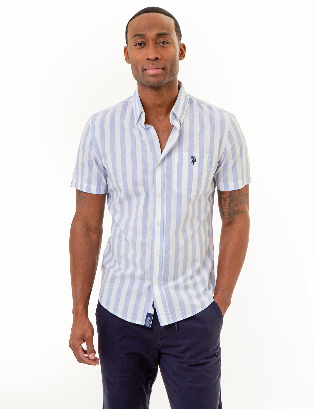 Winslow Poplin Cropped Sleeveless Shirt