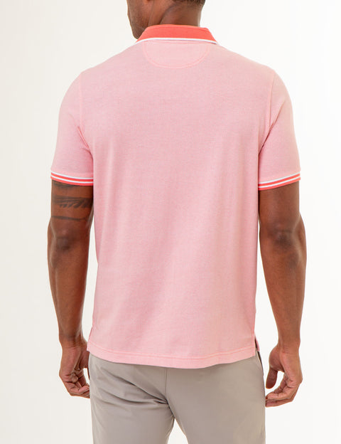 ALL OVER PRINT TEXTURED COLLAR POLO SHIRT - U.S. Polo Assn.