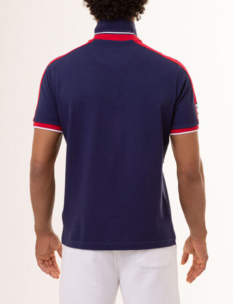 USA COLORBLOCK GRAPHIC PIQUE POLO SHIRT - U.S. Polo Assn.