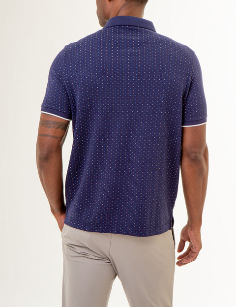 ALL OVER DOUBLE MINI DOT PRINT POLO SHIRT - U.S. Polo Assn.