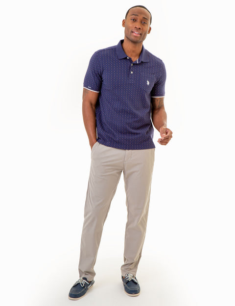 ALL OVER DOUBLE MINI DOT PRINT POLO SHIRT - U.S. Polo Assn.