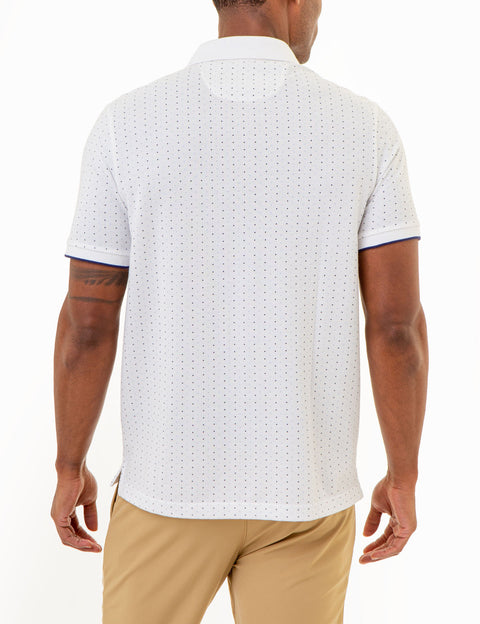 ALL OVER DOUBLE MINI DOT PRINT POLO SHIRT - U.S. Polo Assn.