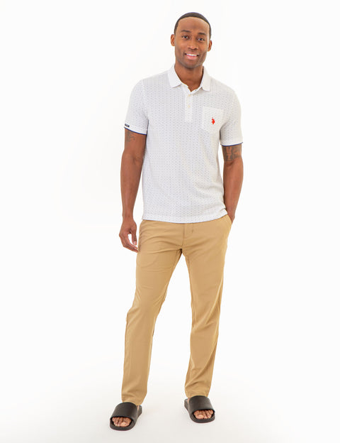ALL OVER DOUBLE MINI DOT PRINT POLO SHIRT - U.S. Polo Assn.