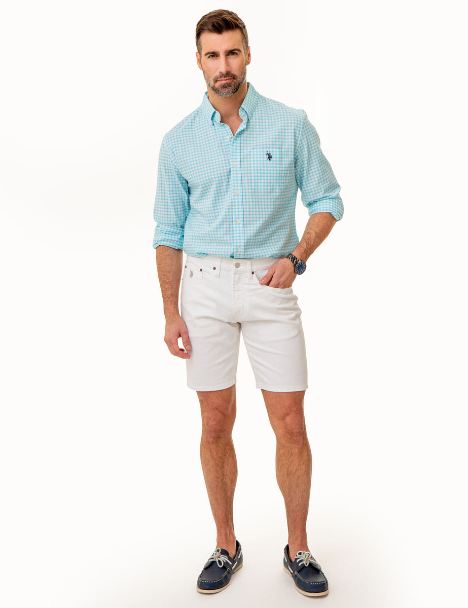 SLIM STRAIGHT 5 POCKET DENIM SHORTS– U.S. Polo Assn.