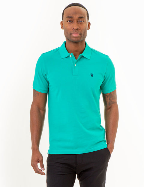 SLIM FIT SOLID PIQUE POLO SHIRT - U.S. Polo Assn.