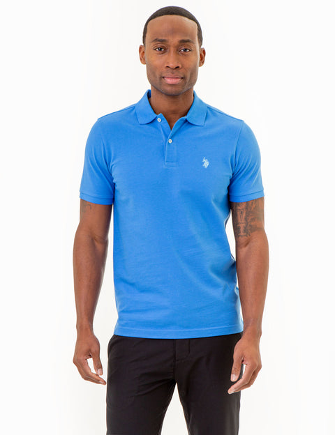 SLIM FIT SOLID PIQUE POLO SHIRT - U.S. Polo Assn.