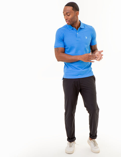 SLIM FIT SOLID PIQUE POLO SHIRT - U.S. Polo Assn.