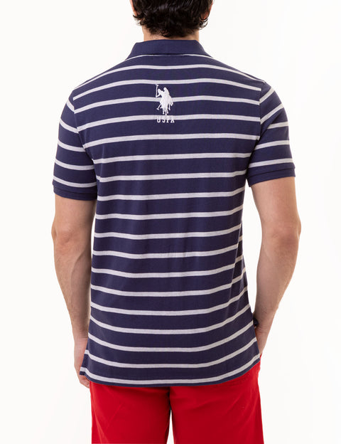 HORIZONTAL STRIPE PIQUE POLO SHIRT - U.S. Polo Assn.