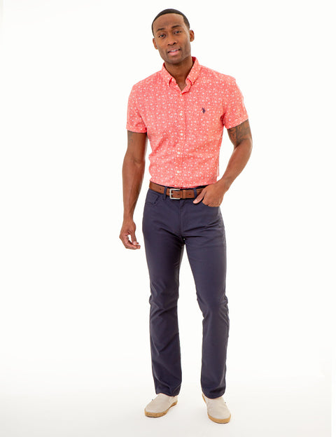 SLIM STRAIGHT 5 POCKET STRETCH PANTS - U.S. Polo Assn.