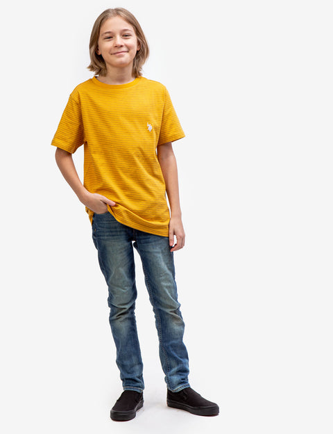 BOYS DASH STRIPE CREW NECK T-SHIRT - U.S. Polo Assn.