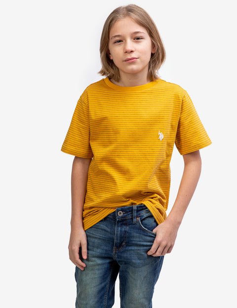 BOYS DASH STRIPE CREW NECK T-SHIRT - U.S. Polo Assn.