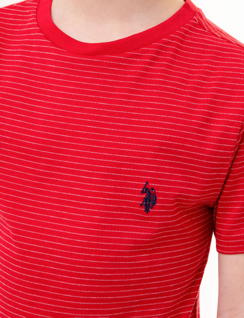 BOYS DASH STRIPE CREW NECK T-SHIRT - U.S. Polo Assn.