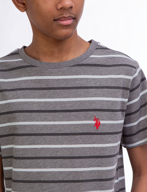 BOYS STRIPE CREW NECK T-SHIRT - U.S. Polo Assn.
