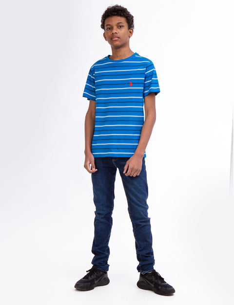 BOYS STRIPE CREW NECK T-SHIRT - U.S. Polo Assn.