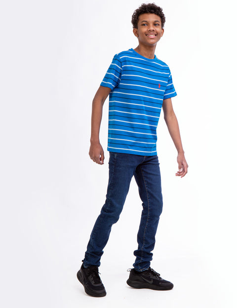 BOYS STRIPE CREW NECK T-SHIRT - U.S. Polo Assn.
