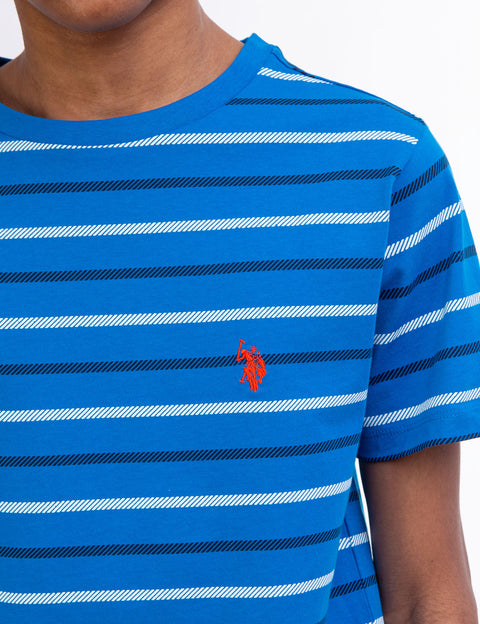 BOYS STRIPE CREW NECK T-SHIRT - U.S. Polo Assn.