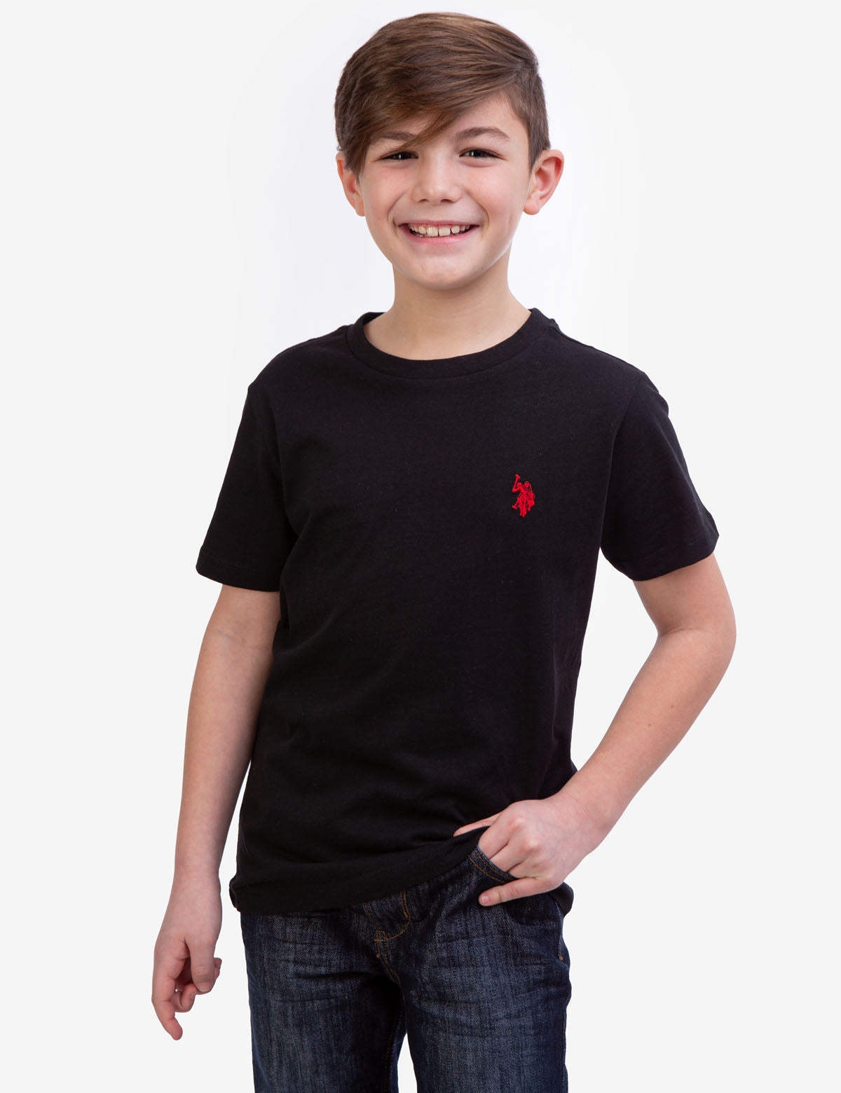 BOYS BASIC CREW NECK T-SHIRT