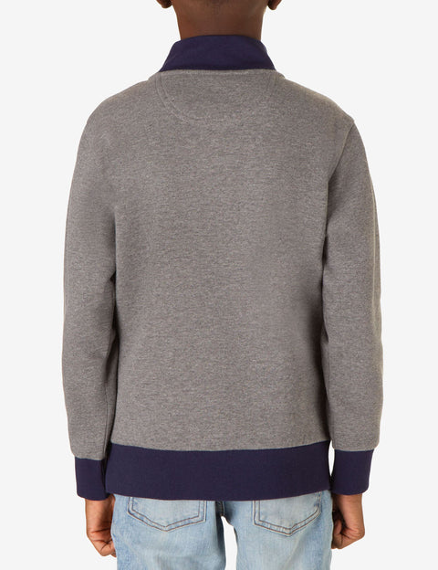BOYS QUARTER ZIP FLEECE PULLOVER - U.S. Polo Assn.
