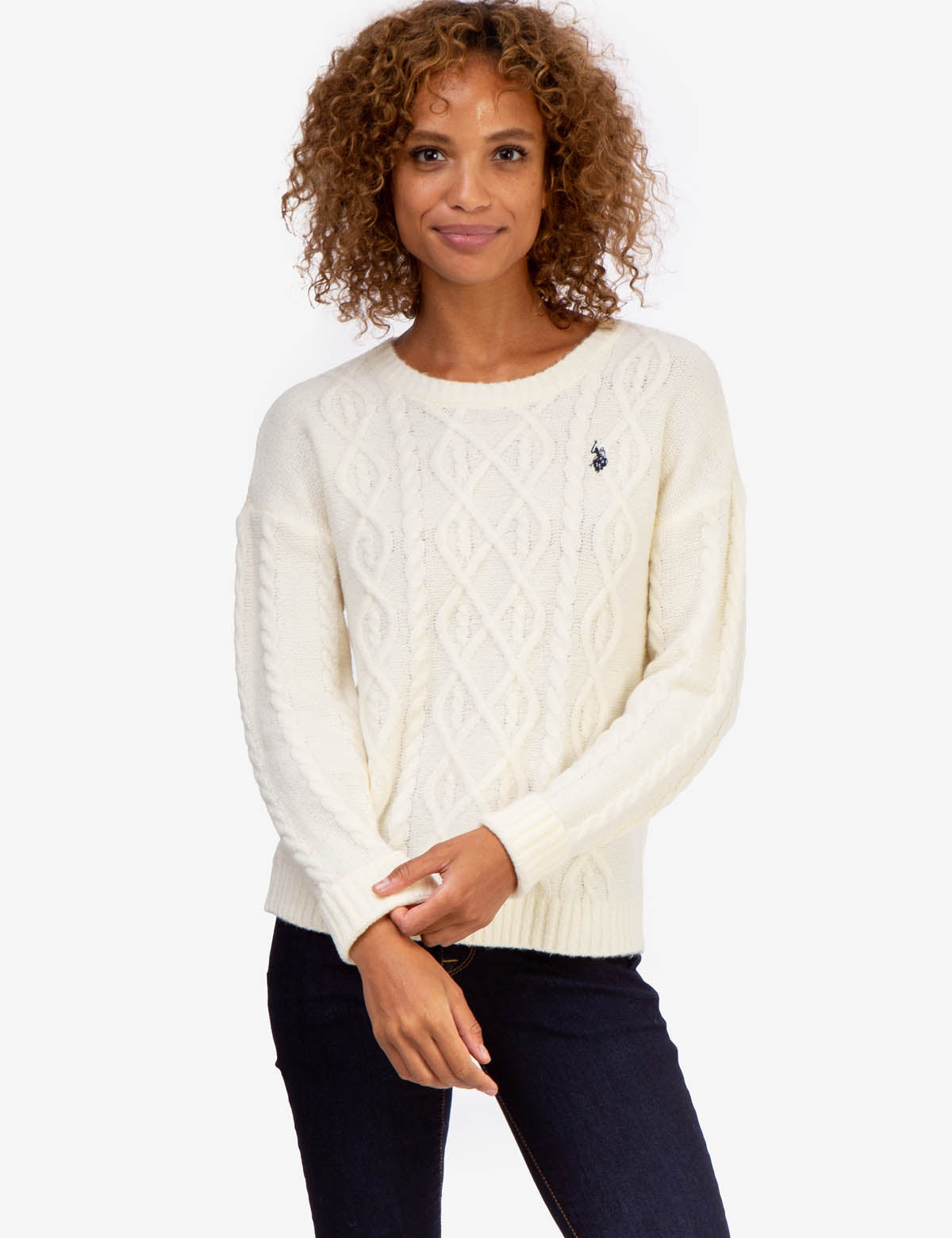 Us polo assn cable knit sweater Clearance
