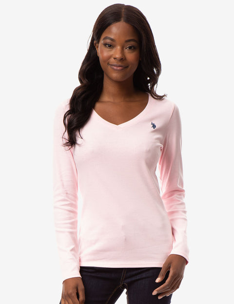 LONG SLEEVE V-NECK T-SHIRT - U.S. Polo Assn.